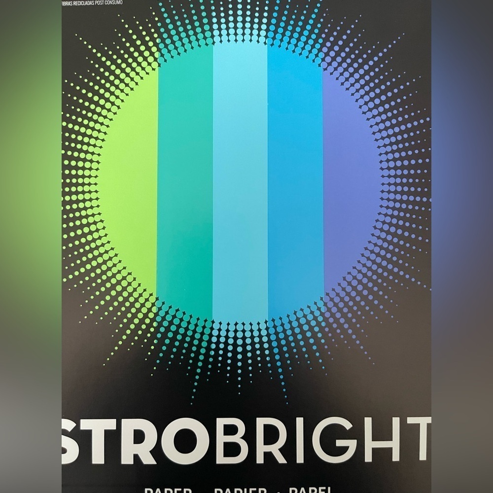 Astro Brights Colored Paper 8.5”x11, 120 pieces, 20 sheets of each color.
